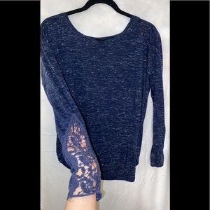 Navy Long sleeve Top